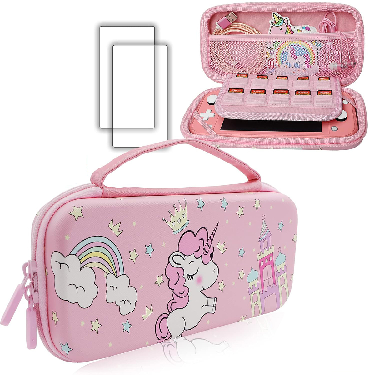 کیف حمل کنسول بازی نینتندو مدل Pink Unicorn