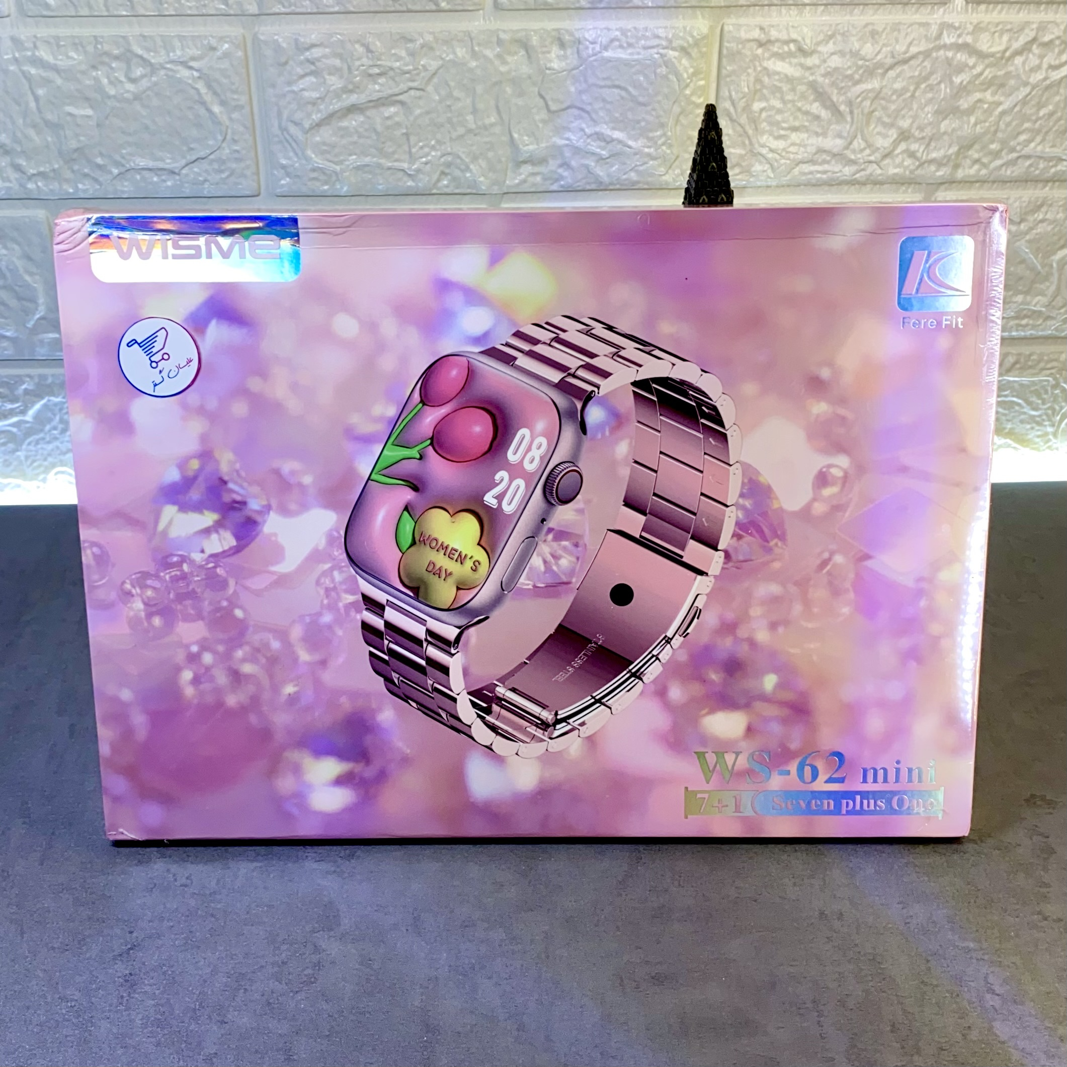 ساعت هوشمند دبلیو اِس مدل WS62 Mini دارای قابلیت های کنترل موسیقی، قابلیت مکالمه مستقیم، پشتیبانی از زبان فارسی در منو و سیستم‌عامل، قابلیت تغییر طرح ساعت یا تم , بند فلز