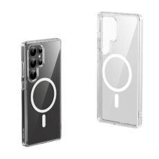 کاور گرین لاین مدل crystal clear magsafe مناسب برای گوشی موبایل سامسونگ Galaxy S25 Ultra