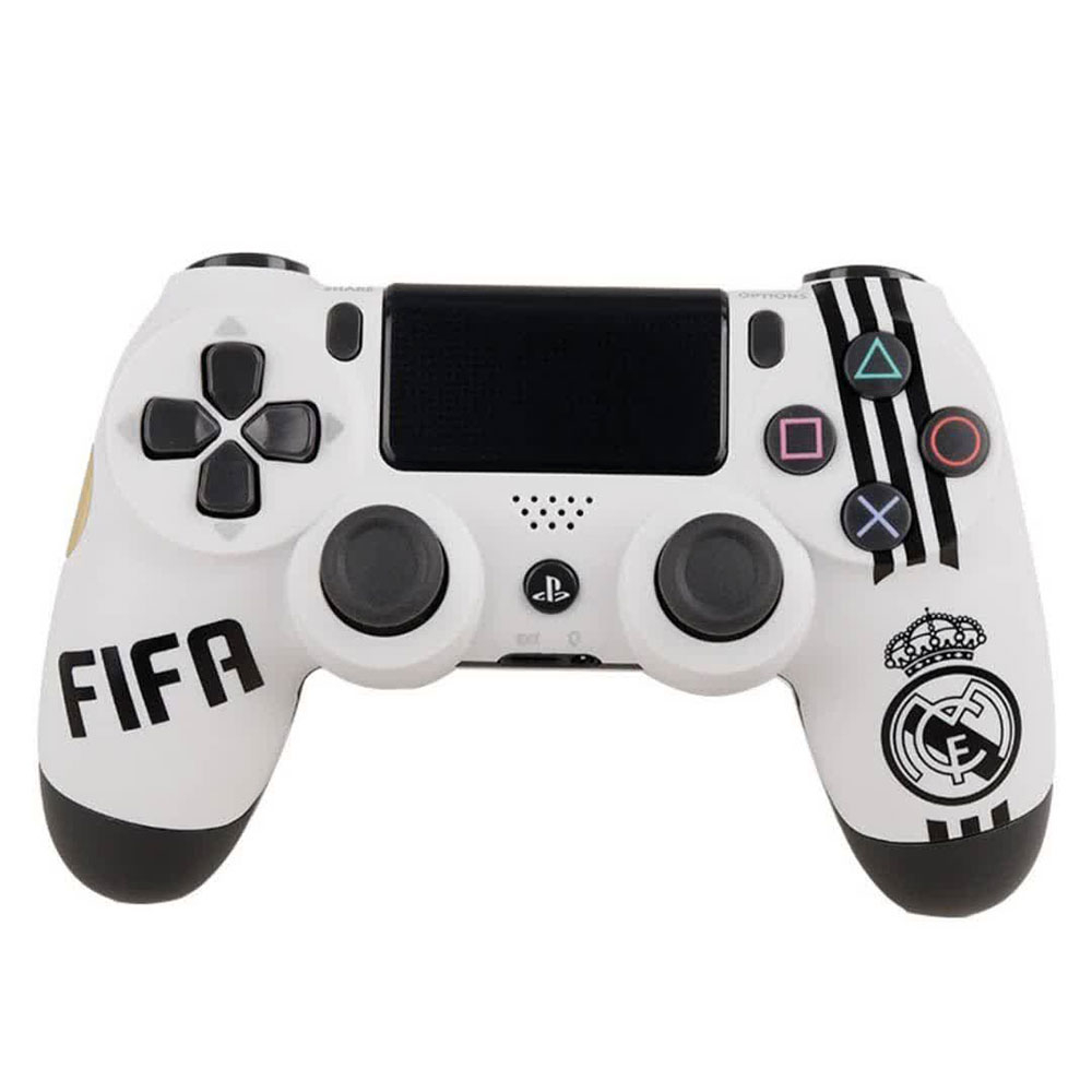 دسته بازی پلی استیشن ۴ مدل DUALSHOK CUSTOM طرح Real Madried
