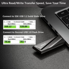 فلش مموری اس اس کا مدل SD300 USB3.2 GEN2 SSD DRIVE ظرفیت 1 ترابایت