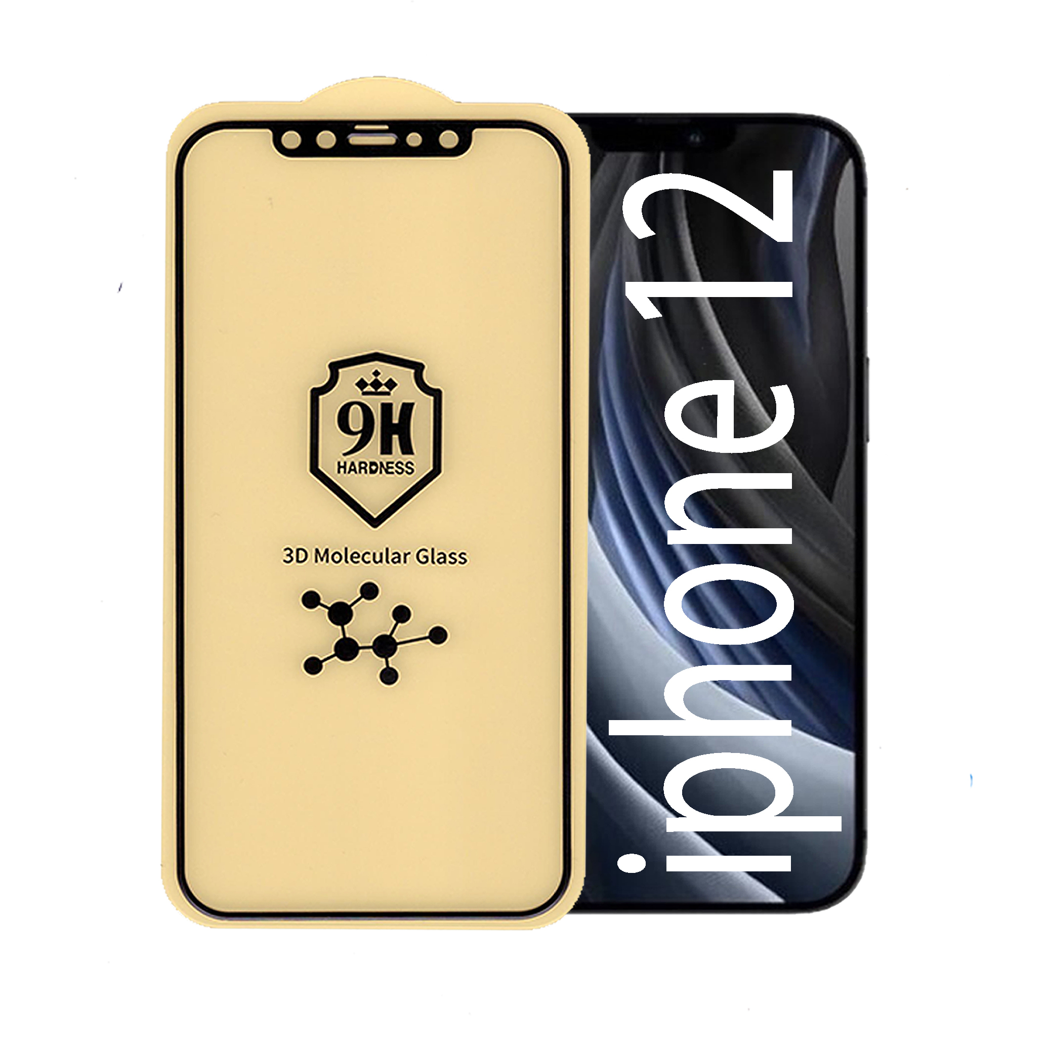 محافظ صفحه نمایش 5D بوف مدل Cry مناسب برای گوشی موبایل اپل Iphone 12