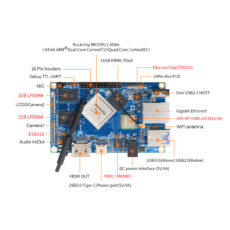 کامپیوتر کوچک اورنج پای مدل 4LTS-4GigRAM-16GigEMMC