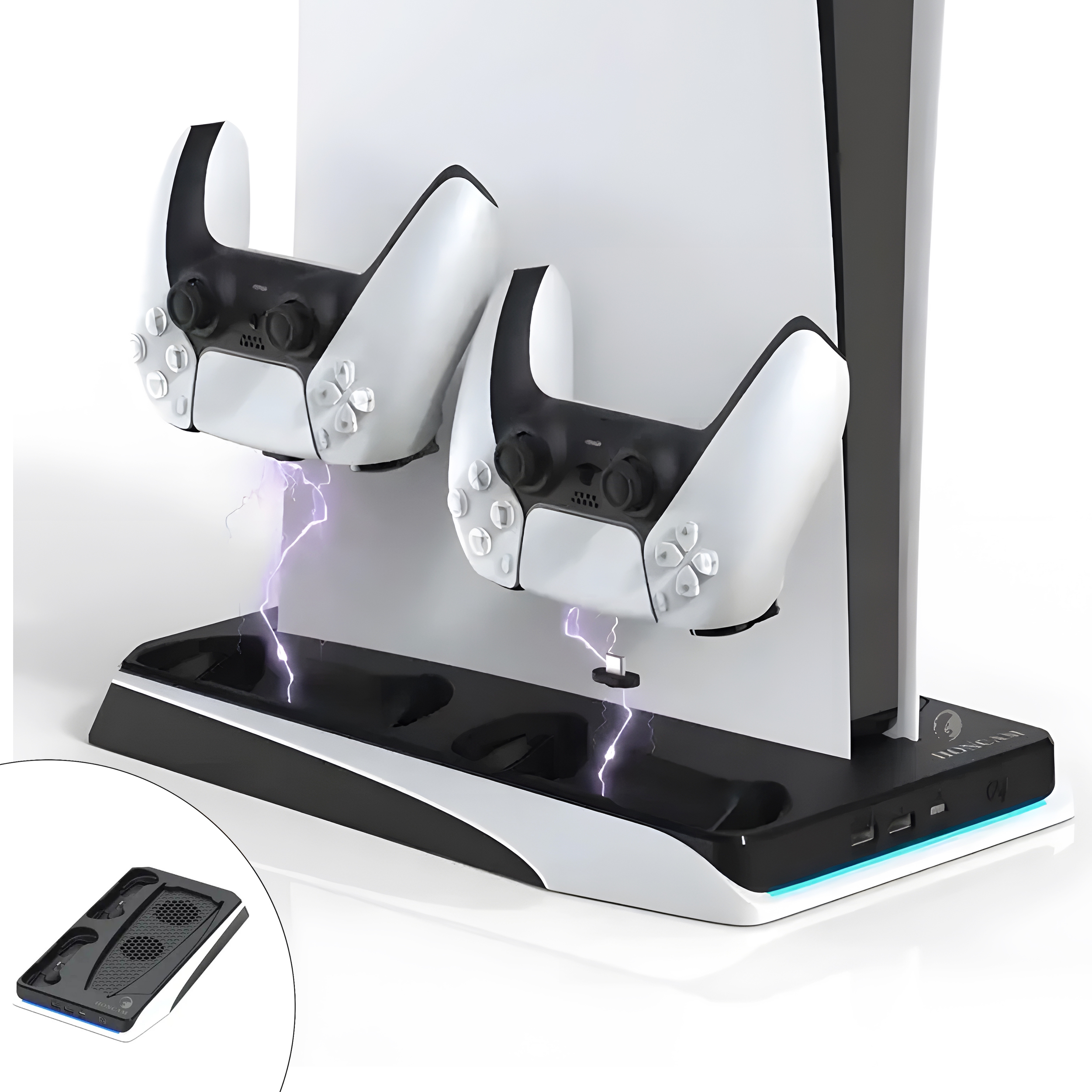 پایه شارژر و استند نگه دارنده دسته بازی پلی استیشن 5 هونکم مدل HC-A3799