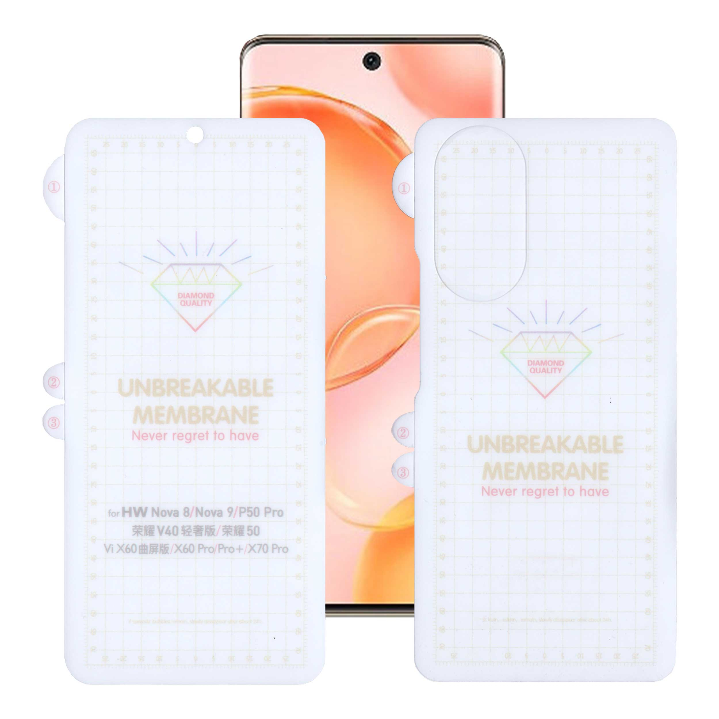 محافظ صفحه نمایش بوف مدل Hydrogel-G مناسب برای گوشی موبایل هوآوی Nova 9 / آنر 50 به همراه محافظ پشت گوشی