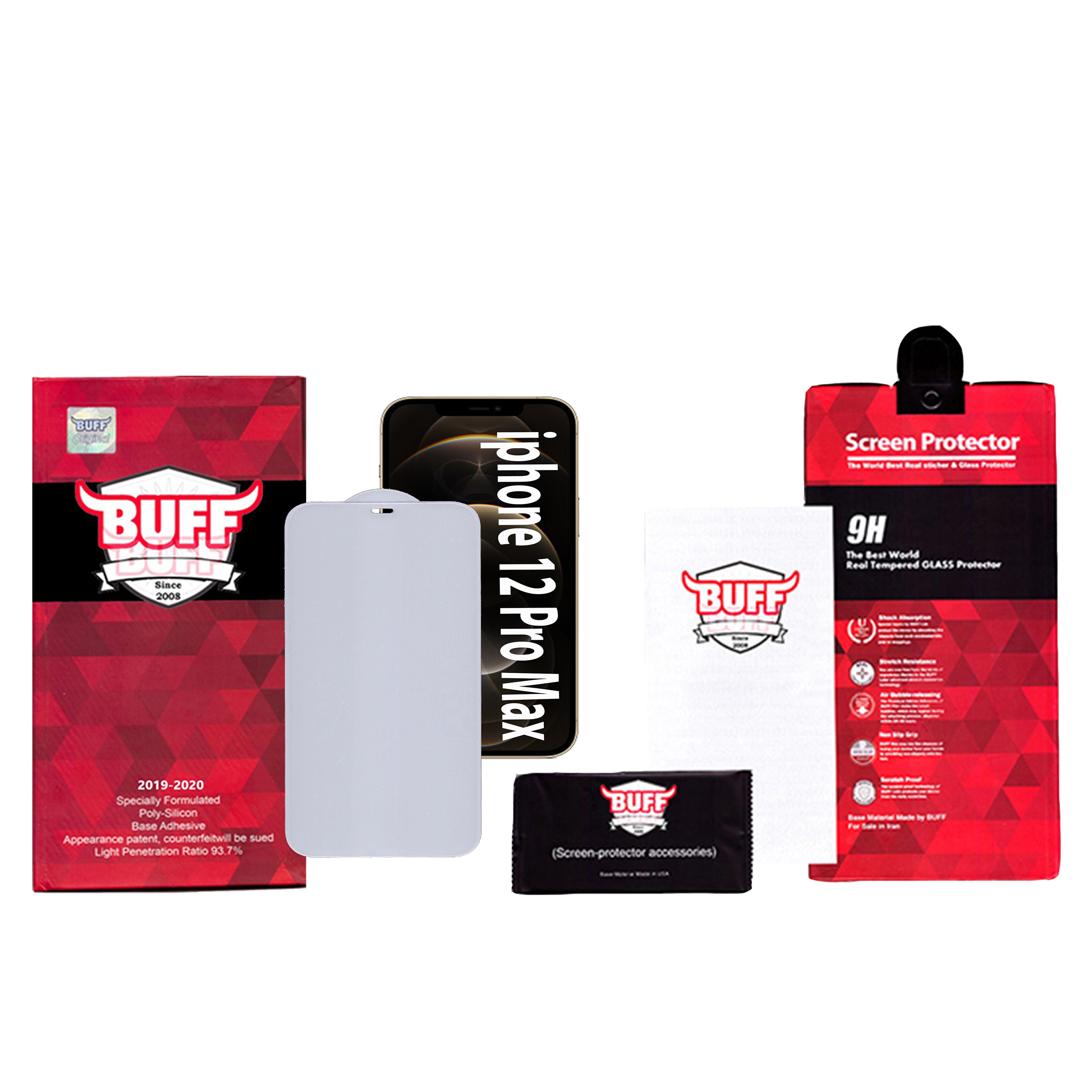 محافظ صفحه نمایش 5D بوف مدل FP33 مناسب برای گوشی موبایل اپل Iphone 12 Pro Max