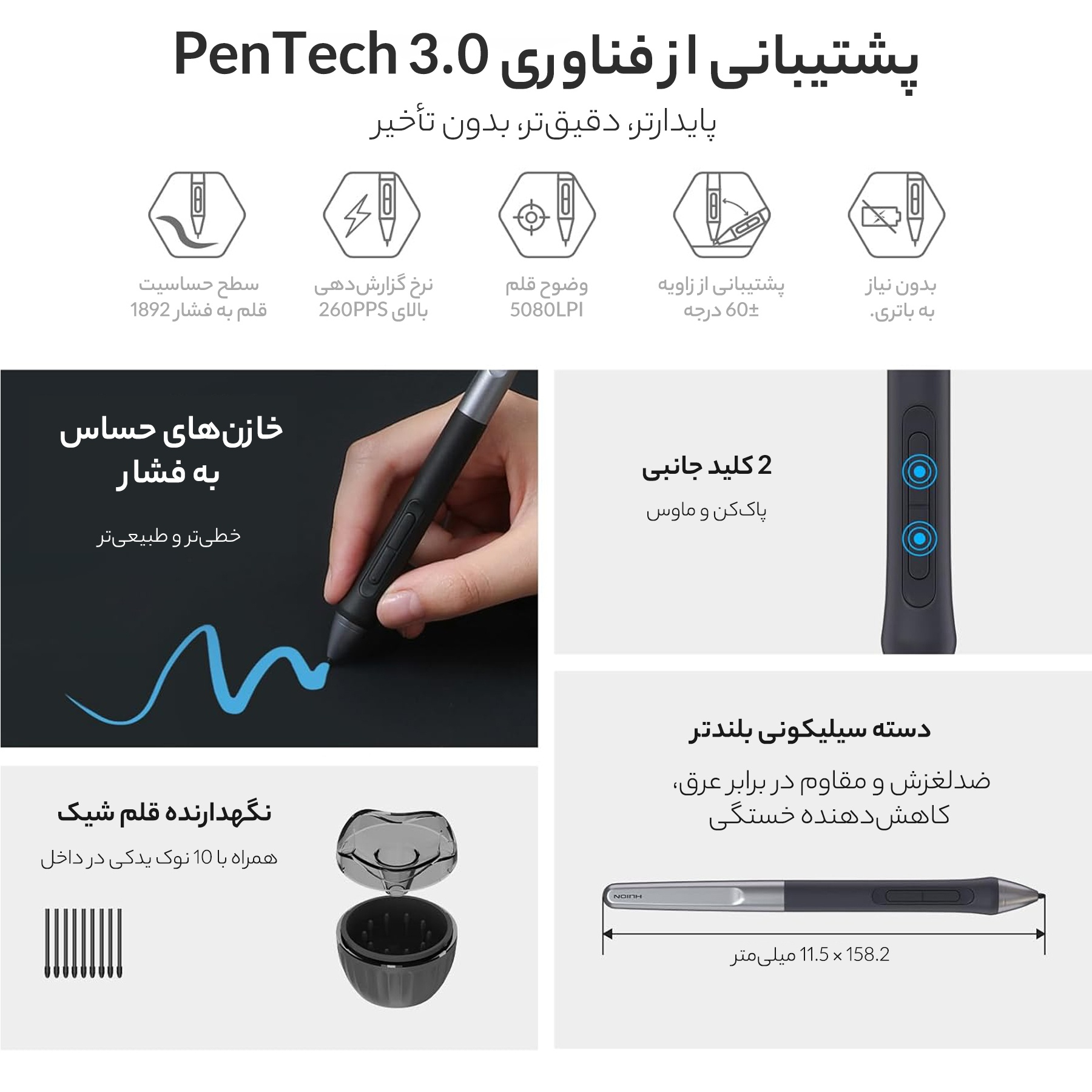 قلم نوری هوئیون مدل inspiroy 2l