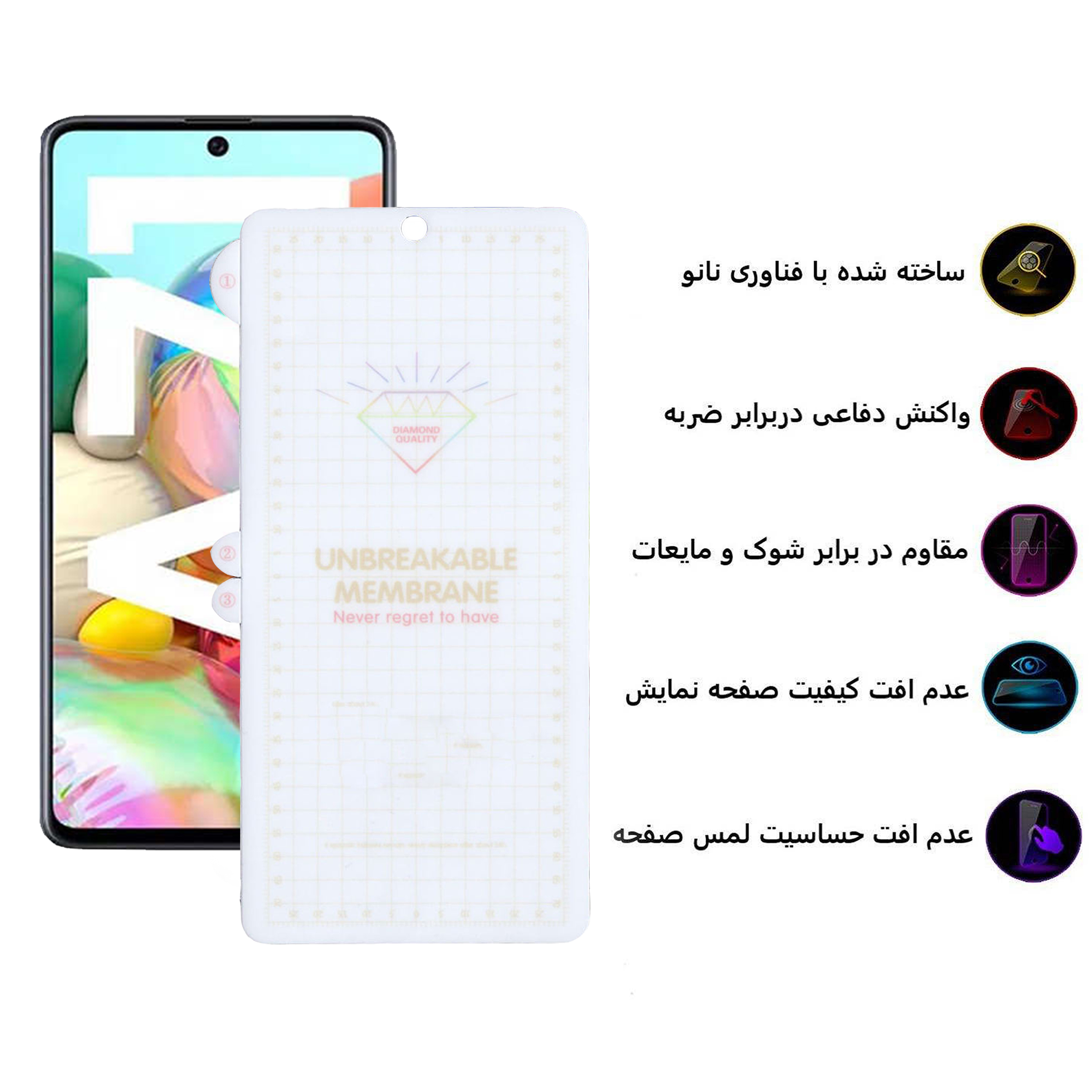 محافظ صفحه نمایش بوف مدل Hg15 مناسب برای گوشی موبایل سامسونگ Galaxy A71
