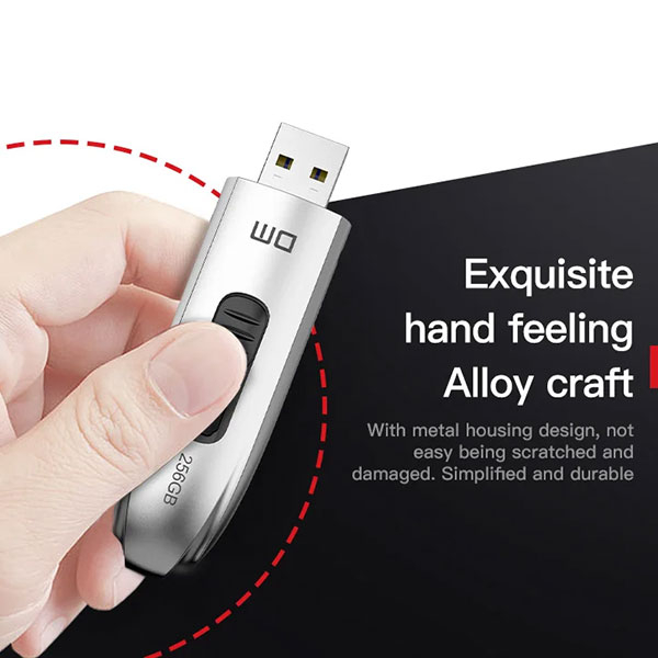 فلش مموری دی ام USB3.1 مدل FS220 ظرفیت 256 گیگابایت