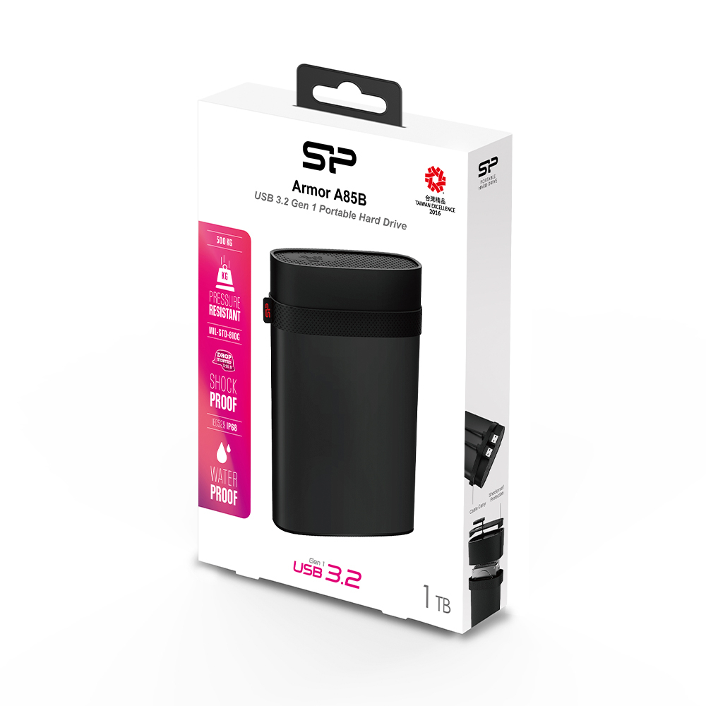 هارد اکسترنال سیلیکون پاور مدل A85B ظرفیت یک ترابایت دارای رابط USB Type-A 3.2