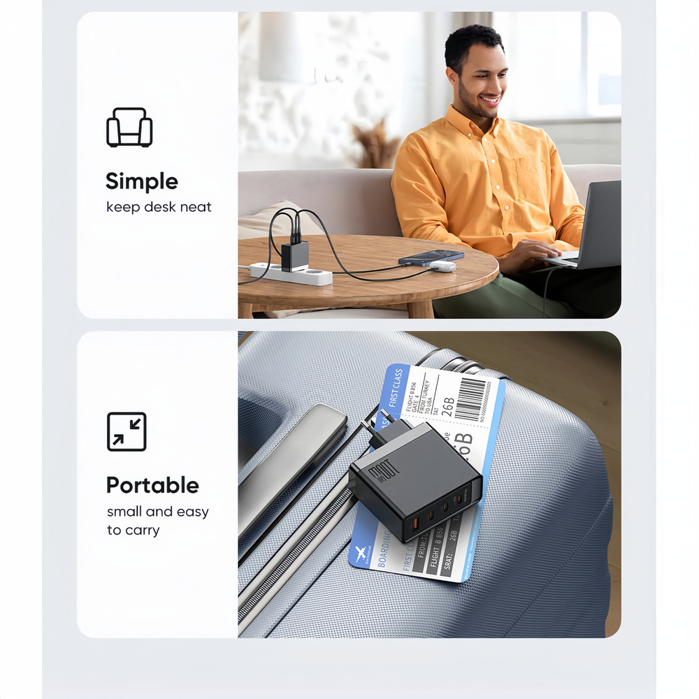 شارژر دیواری 100 وات مک دودو مدل CH-514