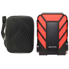 هارد اکسترنال ای دیتا مدل HD710pro ظرفیت یک ترابایت دارای رابط USB Type-A 3.0 به همراه کیف