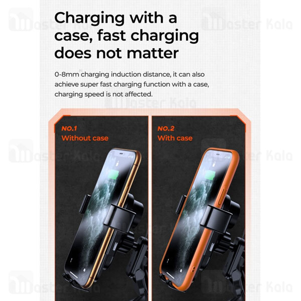 پایه نگهدارنده و شارژر بی سیم گوشی موبایل جوی روم مدل JR-ZS216