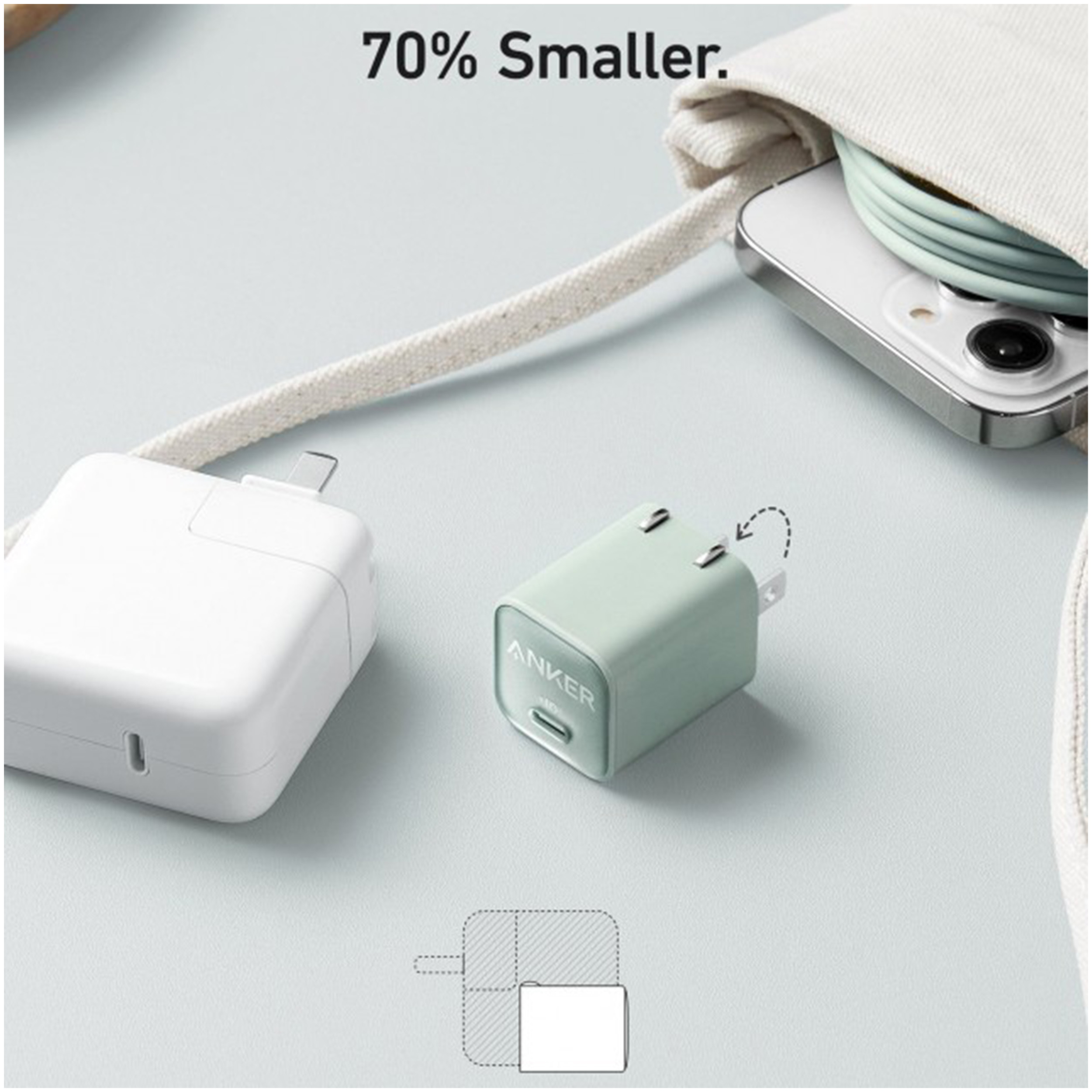 شارژر دیواری 30 وات انکر مدل Anker 511 Nano3