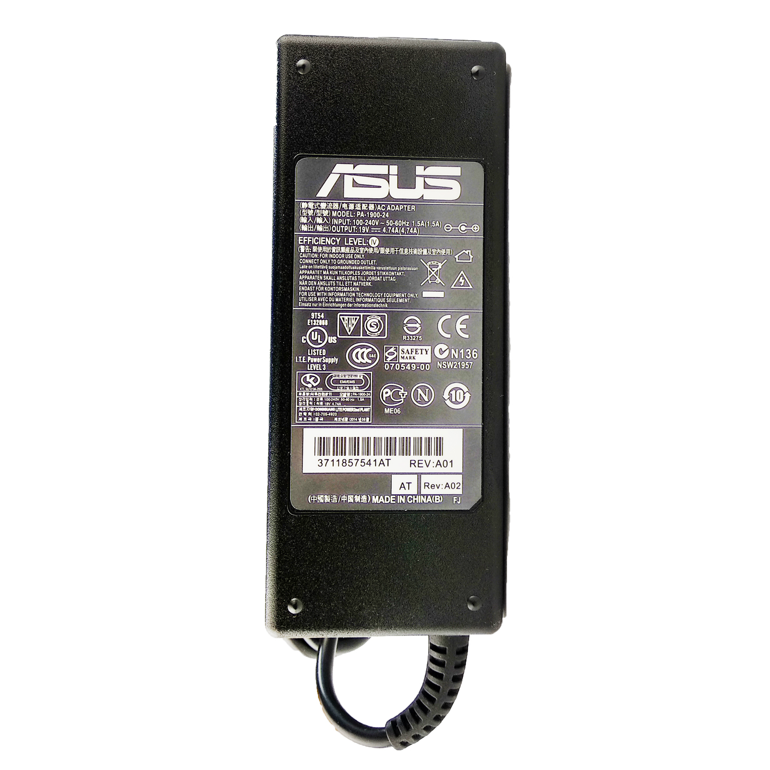 شارژر لپ تاپ 19 ولت 4.74 آمپر مدل PA-1900-24