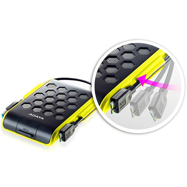 هارد اکسترنال ای دیتا مدل HD720 ظرفیت دو ترابایت دارای رابط USB Type-A 3.2