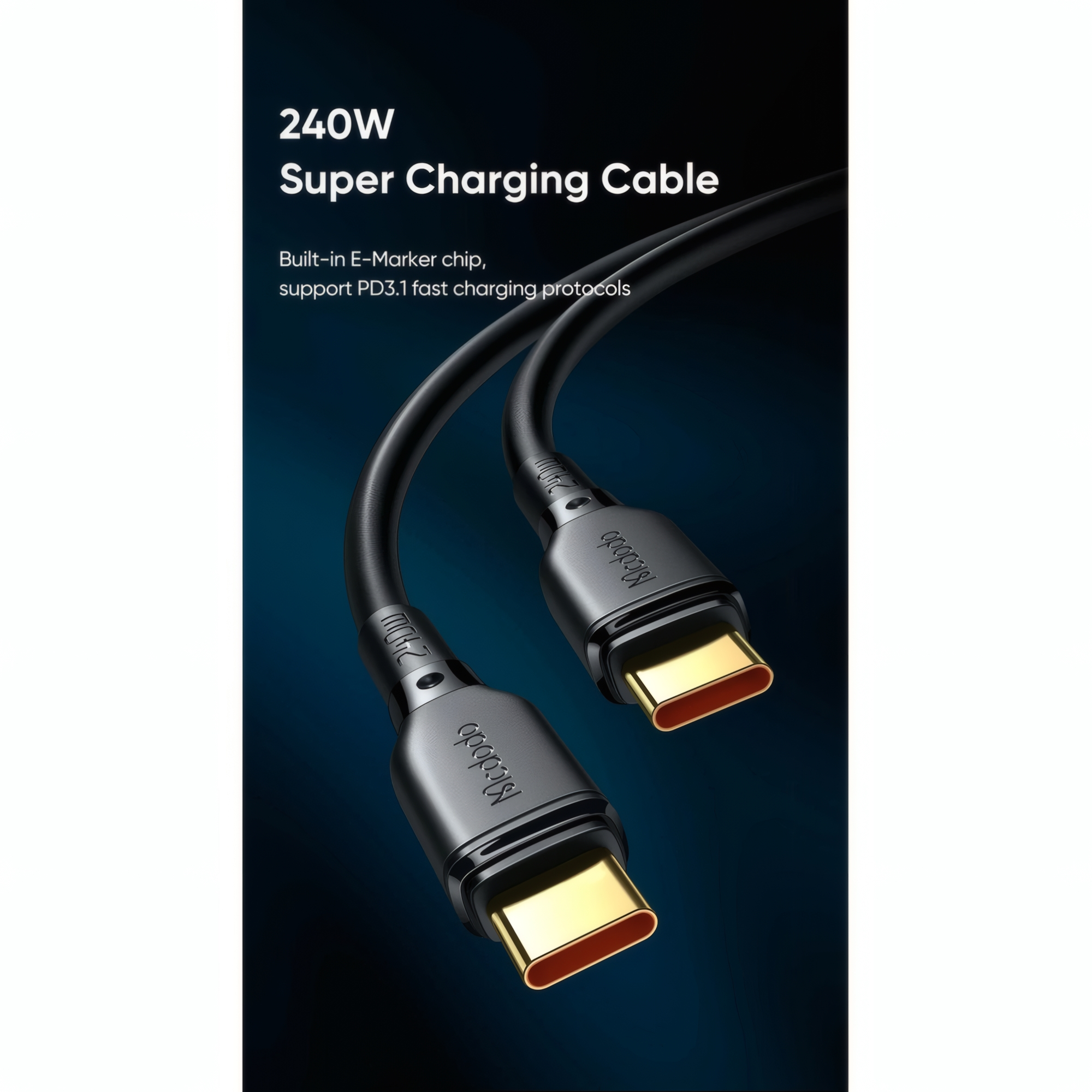 شارژر دیواری 140 وات مک دودو مدل CH-2913 به همراه کابل USB-C