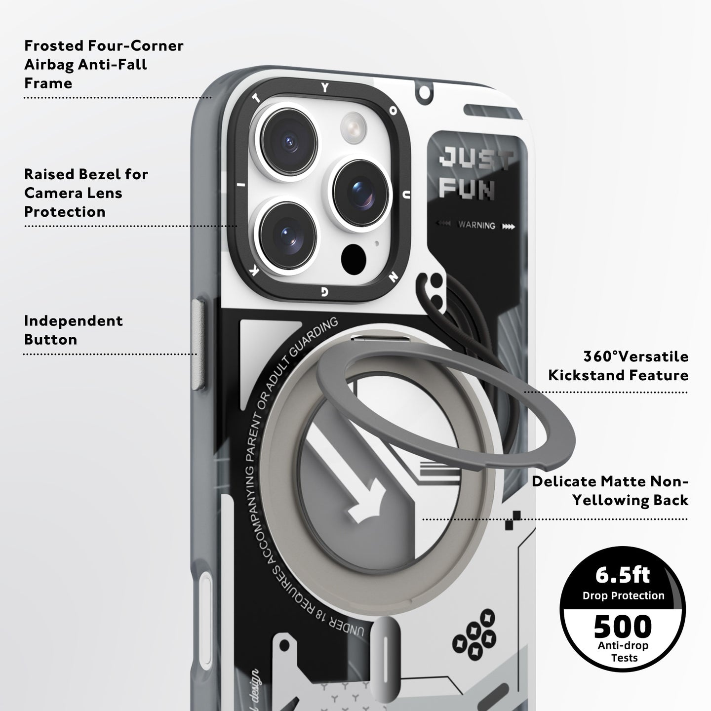 کاور یانگ کیت مدل Cyberpunk 360° مناسب برای گوشی موبایل اپل iphone 16 PRO MAX