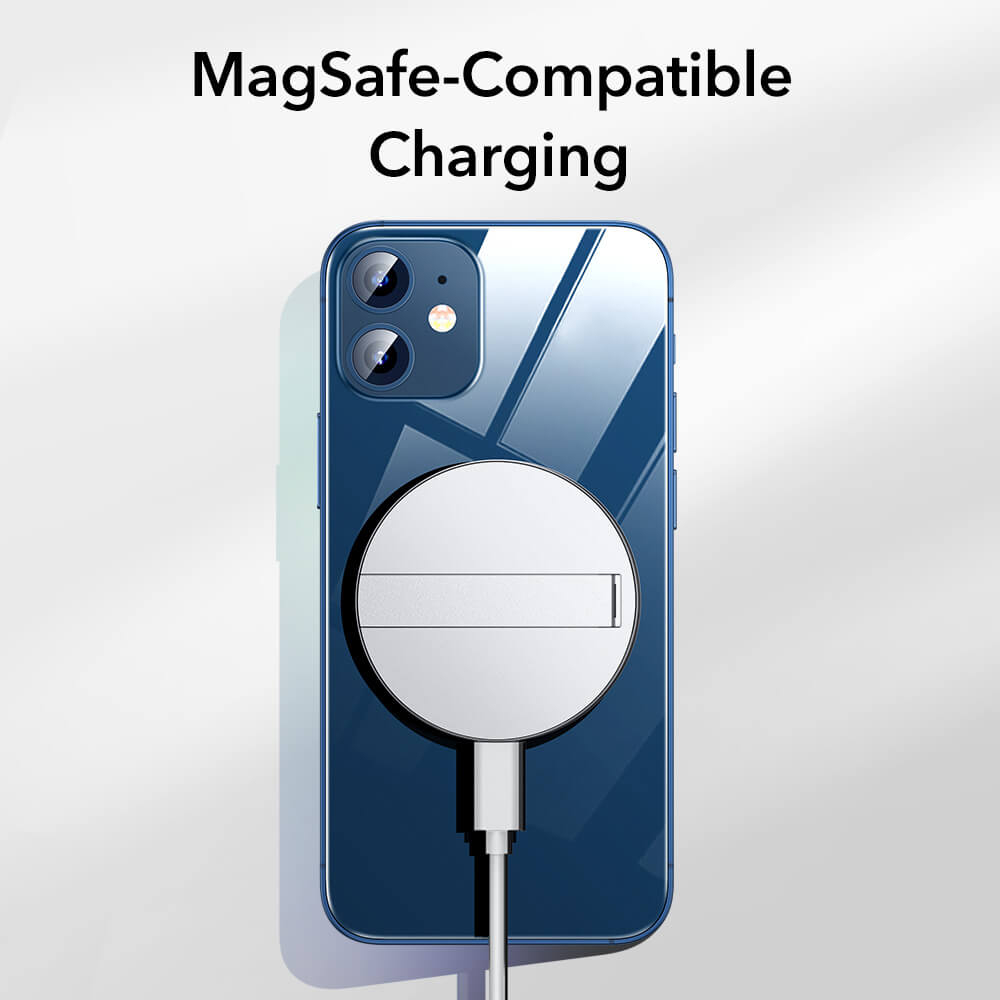 پایه نگهدارنده و شارژر بی سیم گوشی موبایل ای اِس آر مدل HaloLock Kickstand With MagSafe