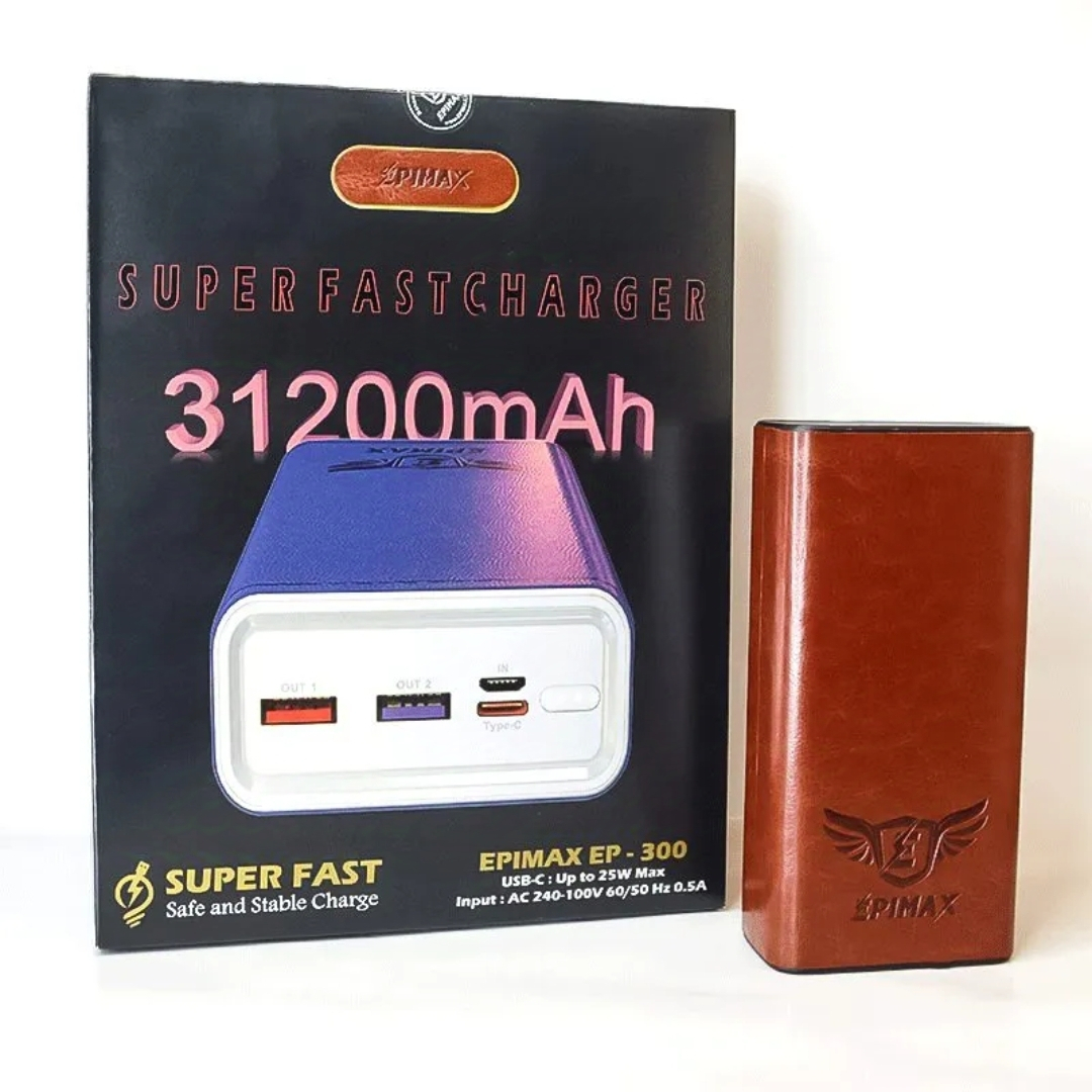 پاور بانک اپیمکس مدل EP-300-25w ظرفیت 31200 میلی آمپر ساعت