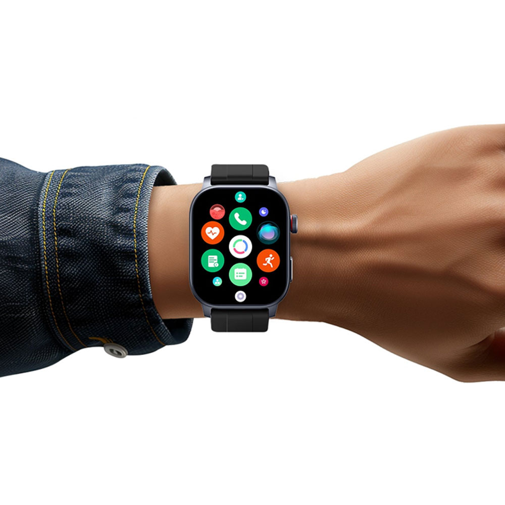 ساعت هوشمند کیسلکت مدل Ks 3 دارای قابلیت های صفحه نمایش رنگی، صفحه نمایش لمسی، کنترل سطح اکسیژن خون بند سیلیکون