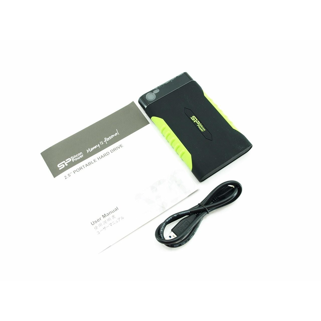 هارد اکسترنال سیلیکون پاور مدل Armor A15 - 1TB ظرفیت یک ترابایت دارای رابط USB Type-A 3.0