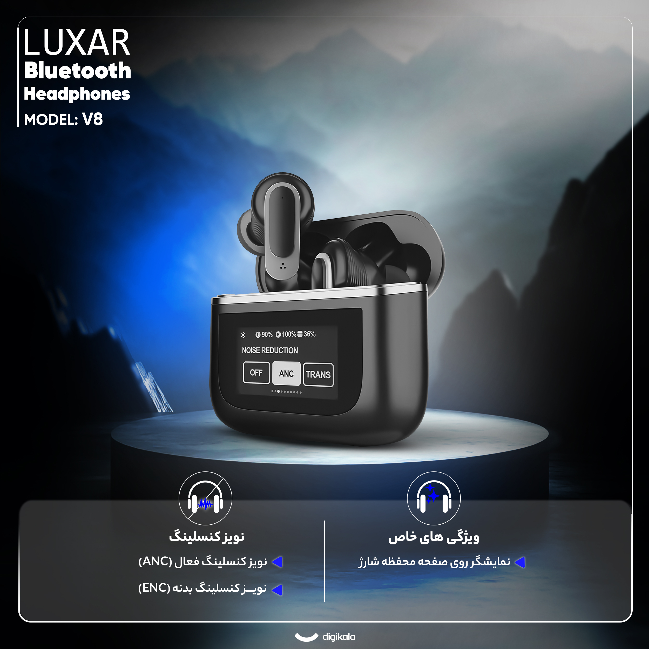 هدفون بلوتوثی لوکسار مدل A9 Pro