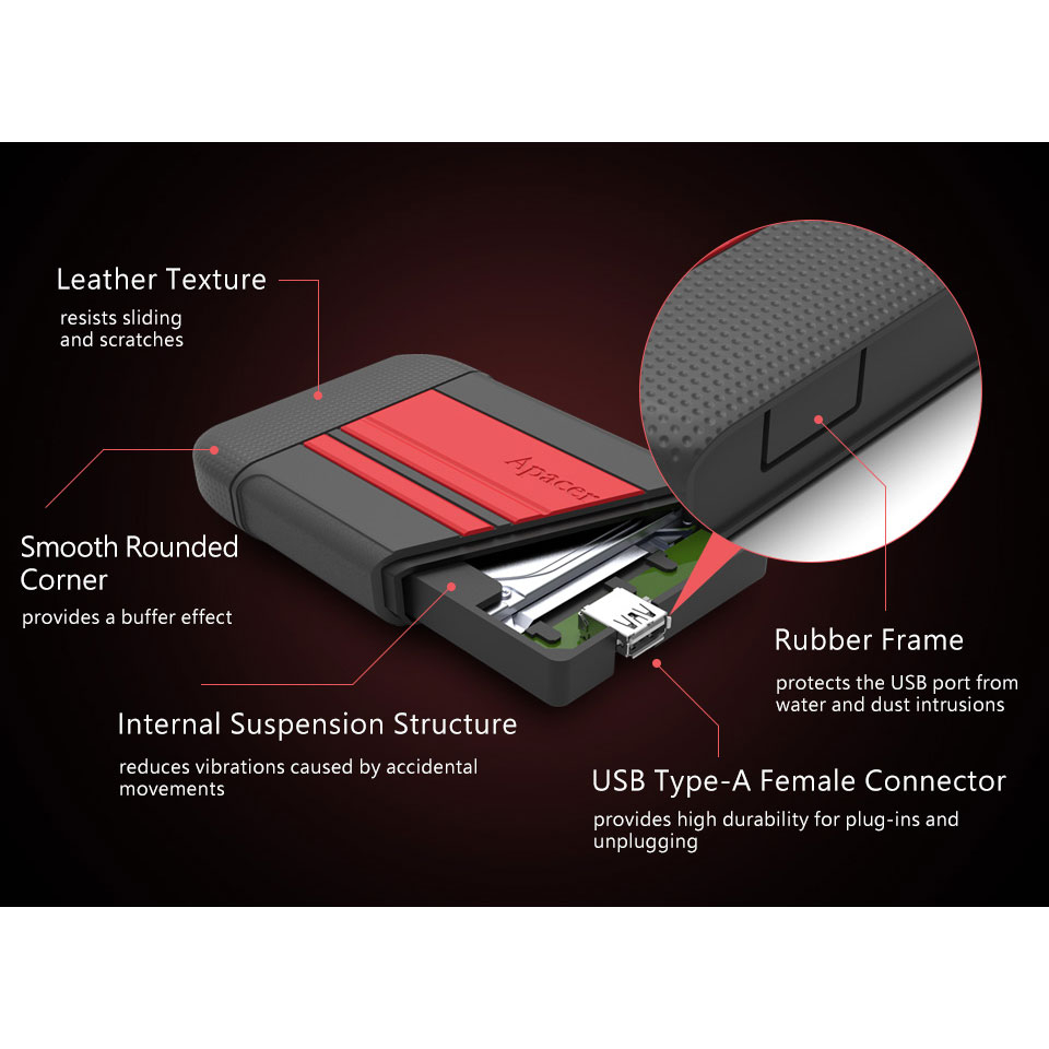 هارد اکسترنال اپیسر مدل AC633 ظرفیت ۱ ترابایت