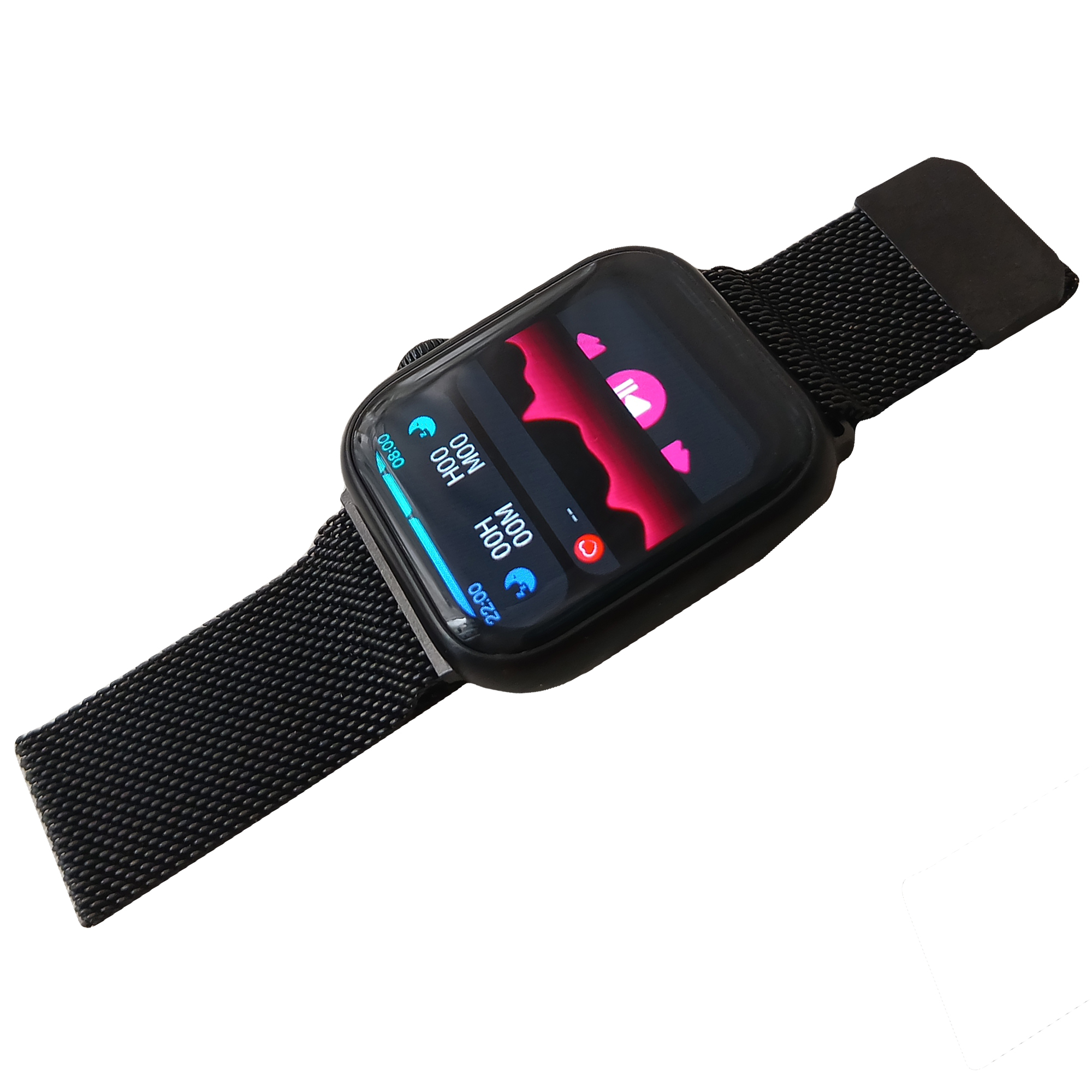 ساعت هوشمند مدل ws 68 mini با قابلیت صفحه نمایش رنگی و لمسی، کنترل موسیقی، کنترل سطح اکسیژن خون، مکالمه با بلوتوث، پشتیبانی از زبان فارسی و امکان تغییر تم ساعت و بند فلزی