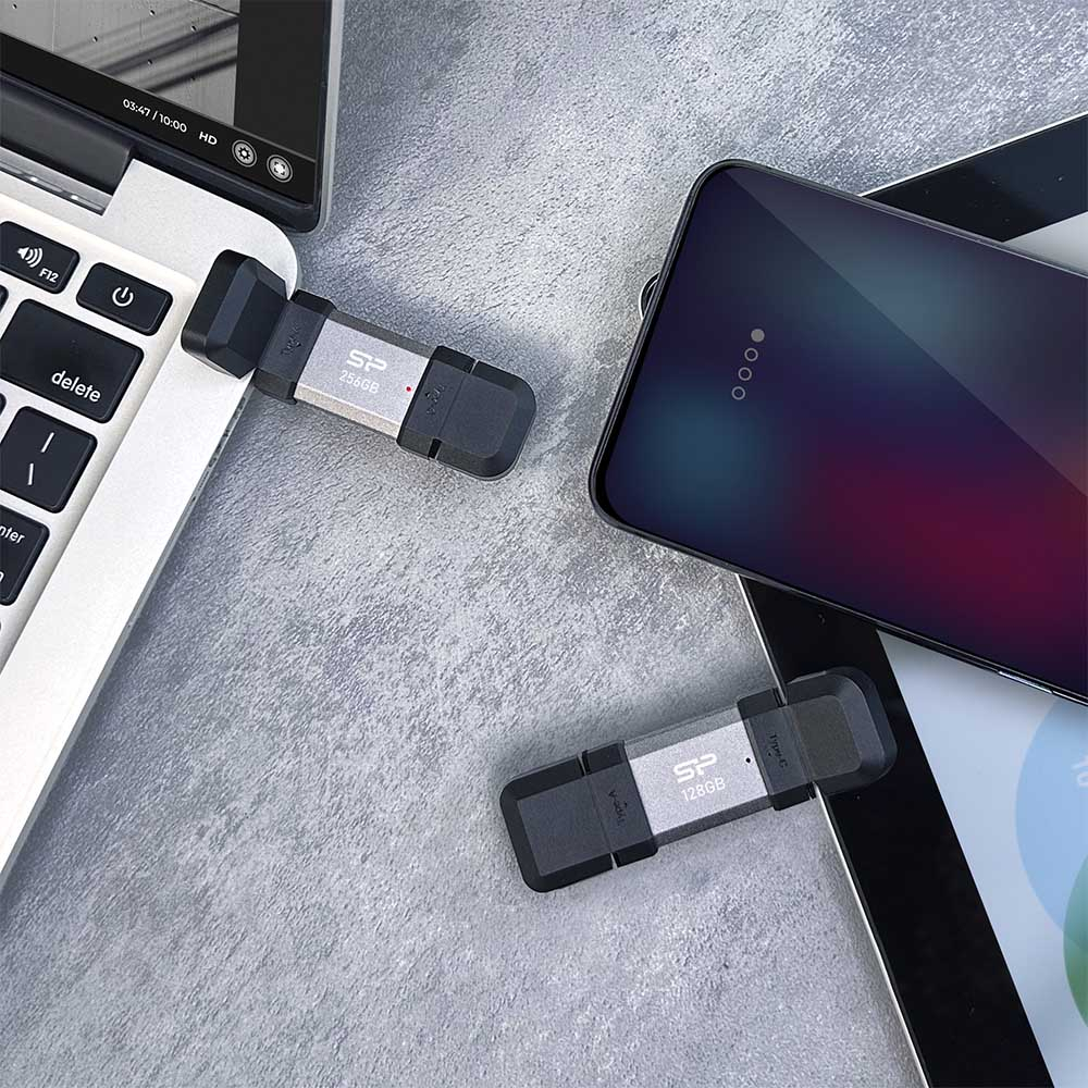 فلش مموری USB3.2 سیلیکون پاور مدل C51 ظرفیت 128 گیگابایت