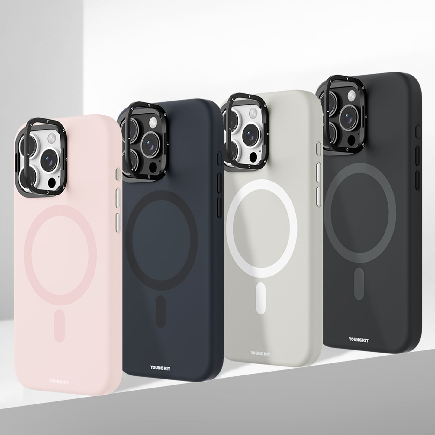 کاور یانگ کیت مدل Cream Silicone مناسب برای گوشی موبایل اپل iPhone 16 pro