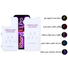 محافظ صفحه نمایش مات بوف مدل Hydrogel-Matte-G مناسب برای گوشی موبایل اپل iphone 13 Pro  به همراه محافظ پشت گوشی