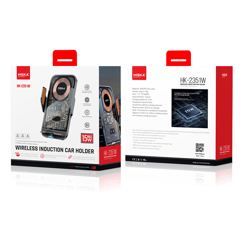 پایه نگهدارنده و شارژر بی سیم گوشی موبایل هیسکا مدل HK-2351W