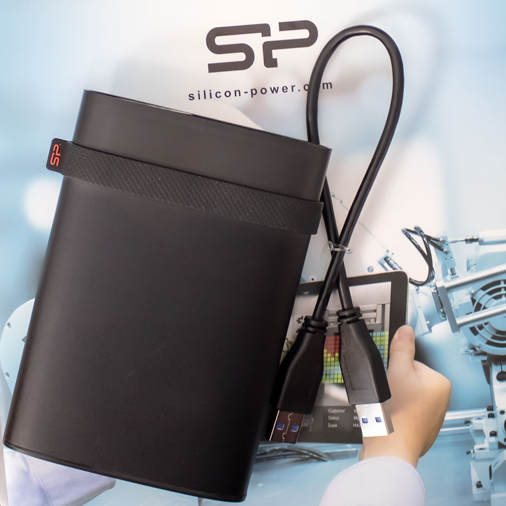 هارد اکسترنال سیلیکون پاور مدل A85B ظرفیت یک ترابایت دارای رابط USB Type-A 3.2