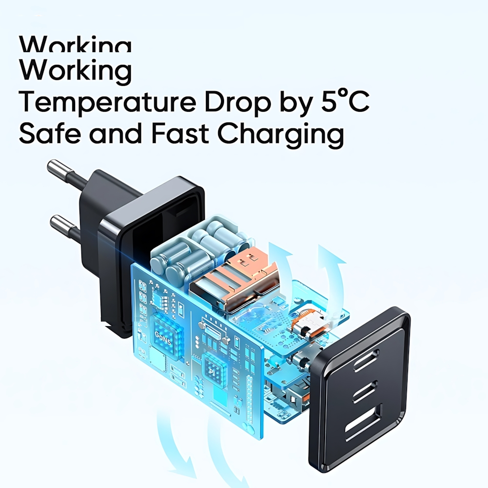 شارژر دیواری 67 وات مک دودو مدل CH-1541 GaN5