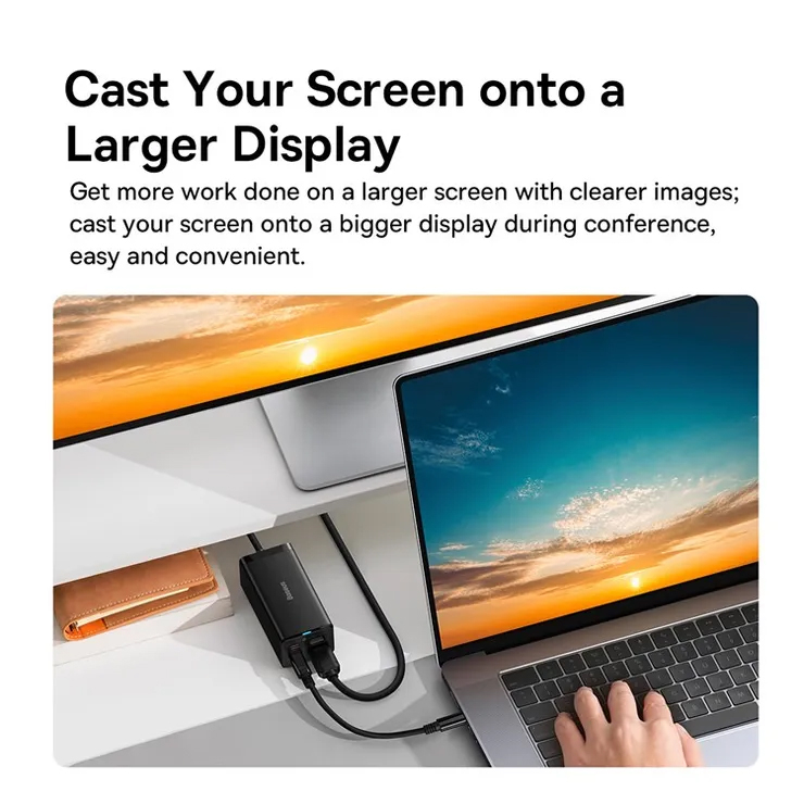 شارژر رومیزی بیسوس مدل GaN-5 Pro 67W