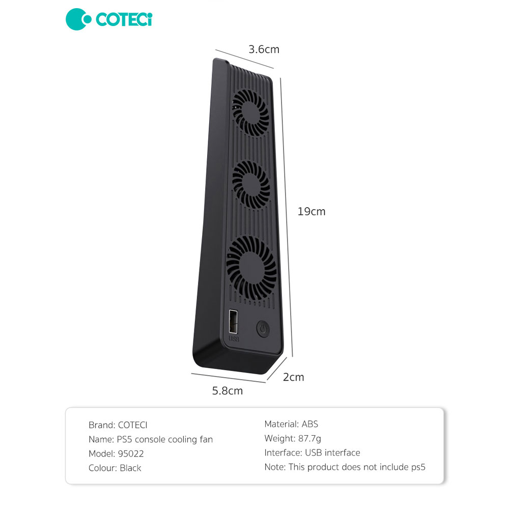 فن خنک کننده پلی استیشن 5 کوتتسی مدل 95022