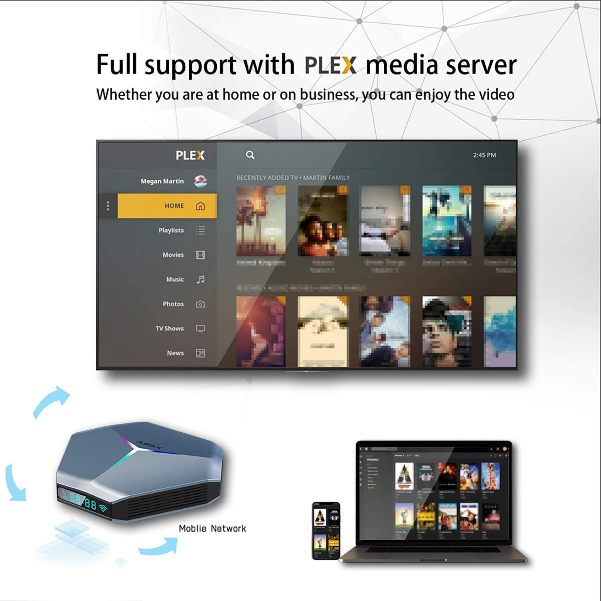 اندروید باکس آ‌95‌ایکس مدل  F4 4/128 GB