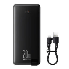 پاوربانک 20 وات باسئوس مدل LiFePO4 ظرفیت 18400 میلی آمپر ساعت به همراه کابل USB-C به USB-A