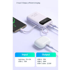 پاوربانک مک دودو مدل MC-324 ظرفیت 10000 میلی آمپر ساعت