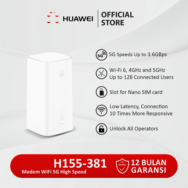 مودم 5G/TD-LTE هوآوی مدل H155-381 CPE5