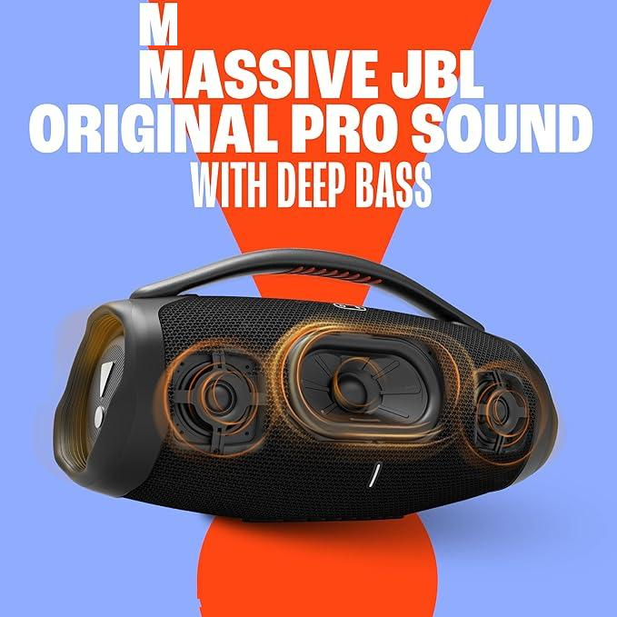 اسپیکر بلوتوثی قابل حمل جی بی ال مدل boombox 3 wifi