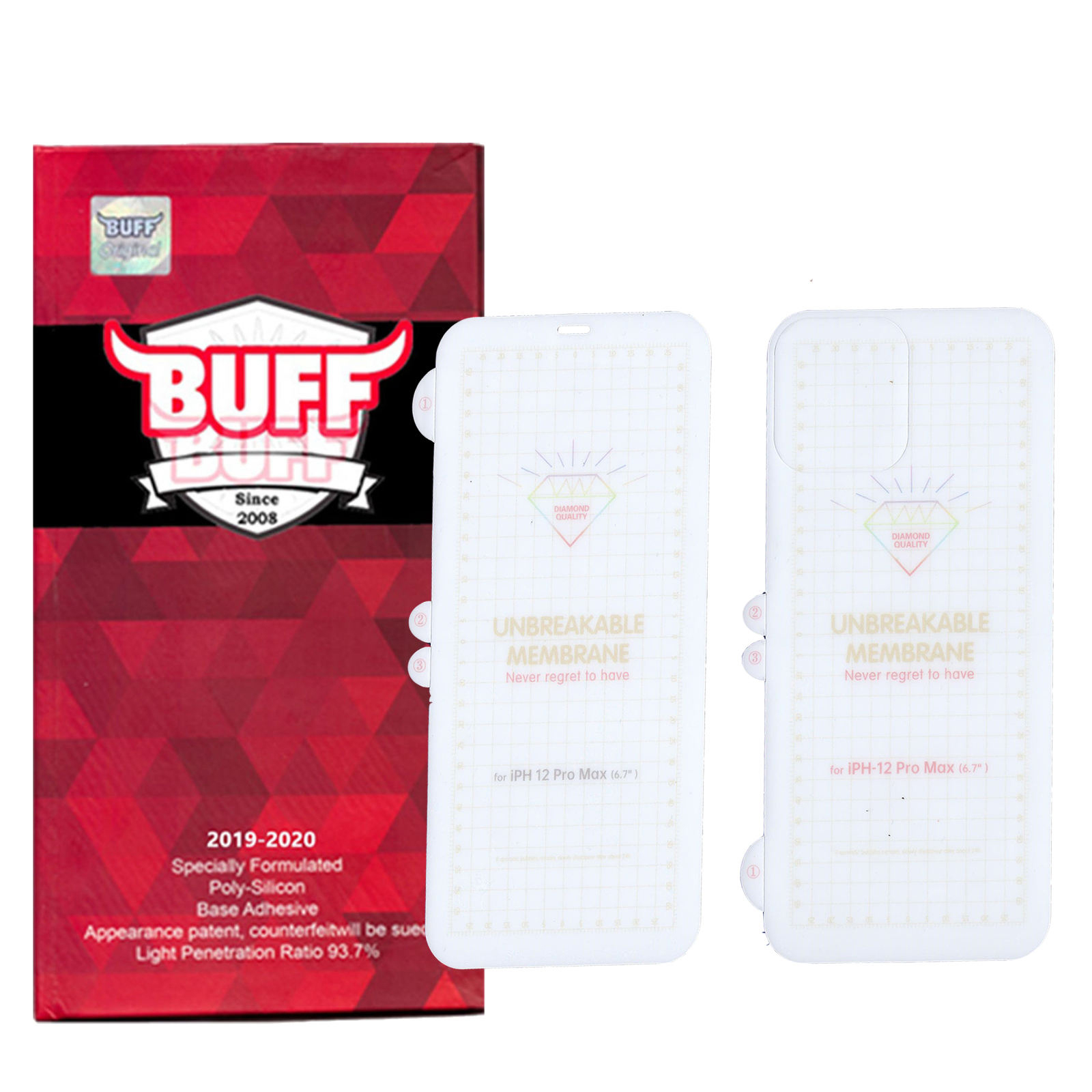 محافظ صفحه نمایش و پشت گوشی بوف مدل Hg15 مناسب برای گوشی موبایل اپل iphone 12 Pro Max