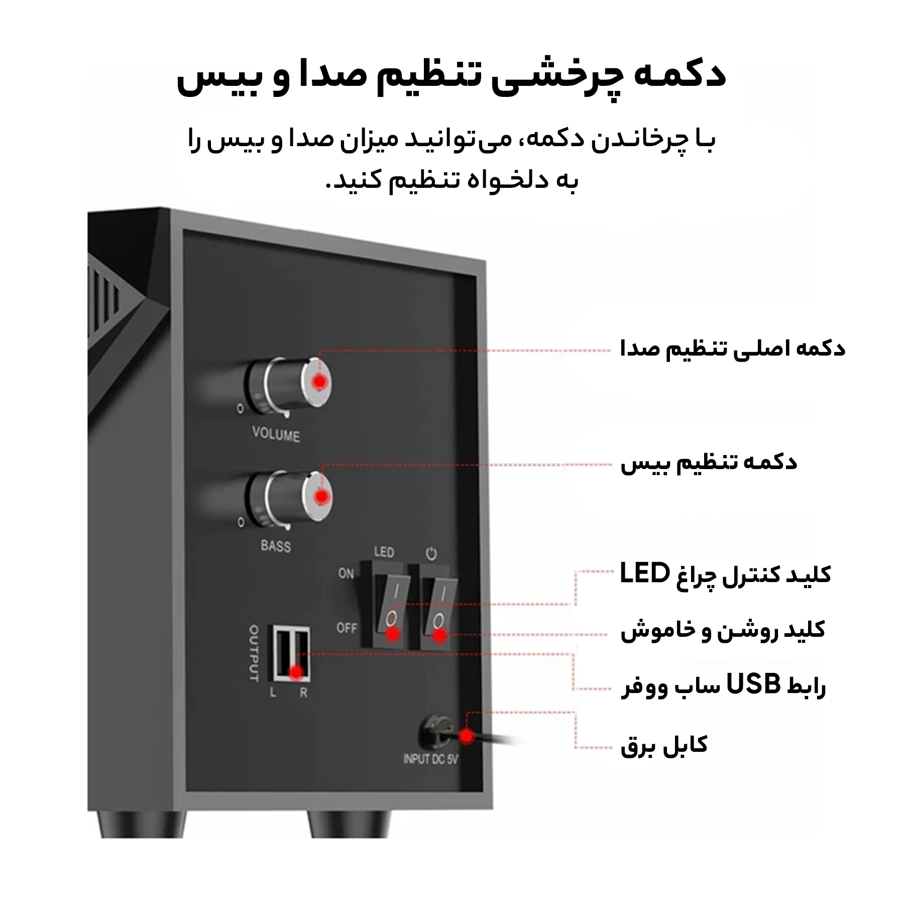 اسپیکر دسکتاپ ردراگون مدل GS700 Toccata