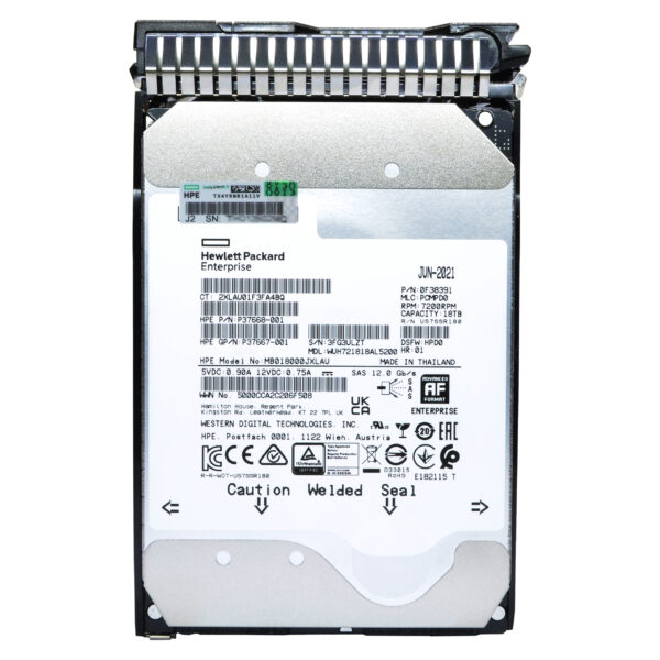 هارد سرور اچ پی ای مدل P37664-B21 ظرفیت 18TB ترابایت SAS