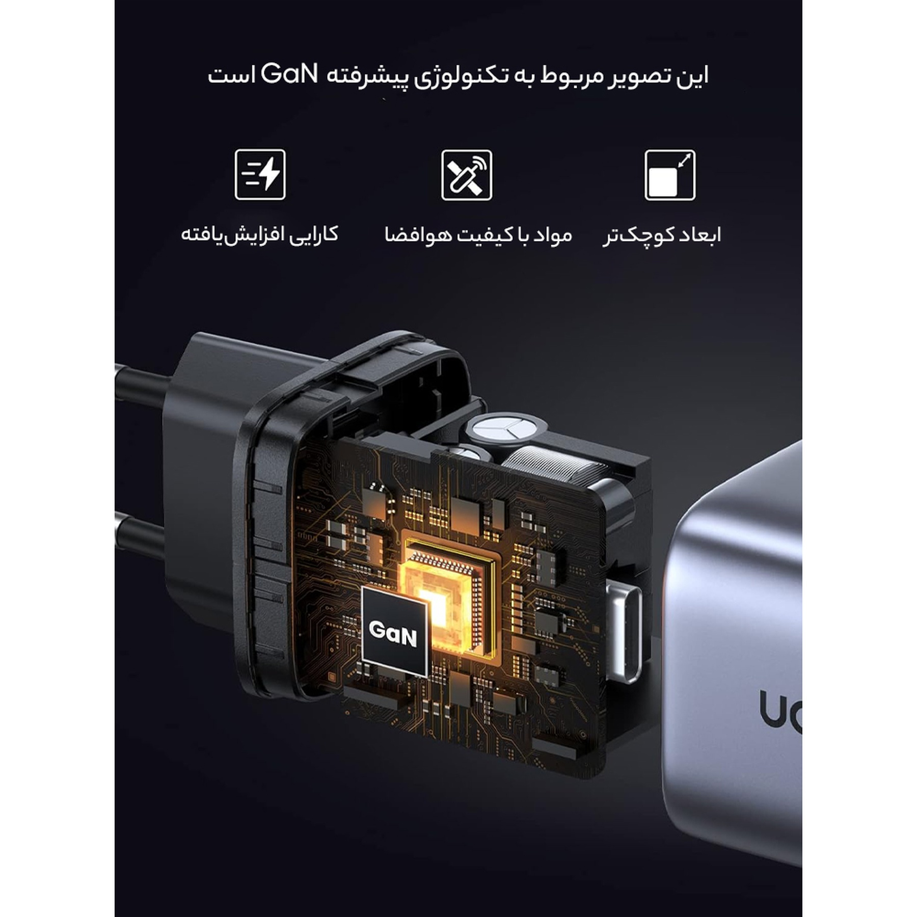 شارژر دیواری 45 وات یوگرین مدل CD294