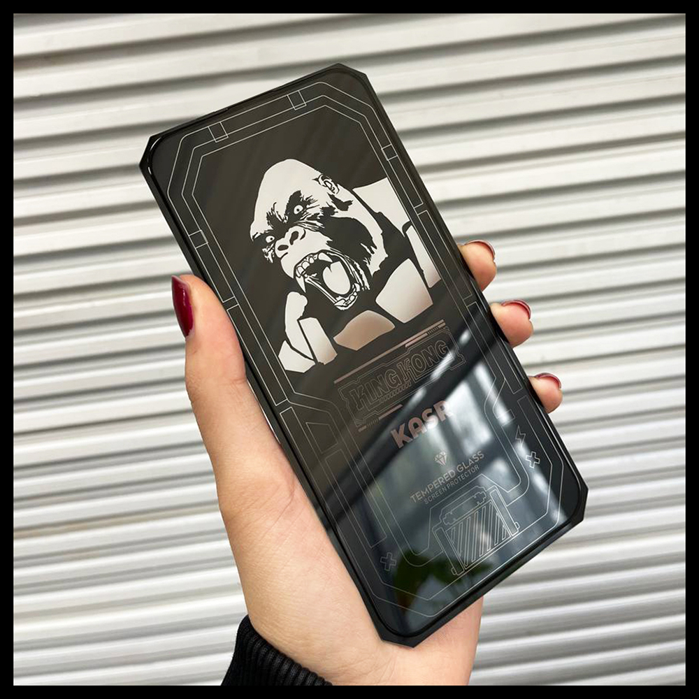 محافظ صفحه نمایش کینگ کونگ مدل SUPER GLASS 10D مناسب برای گوشی موبایل اپل iPhone 14 Pro Max