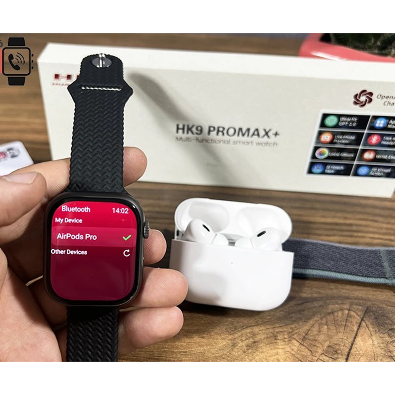 ساعت هوشمند مدل HK9 PRO MAX PLUS دارای قابلیت های قابلیت مکالمه از طریق بلوتوث