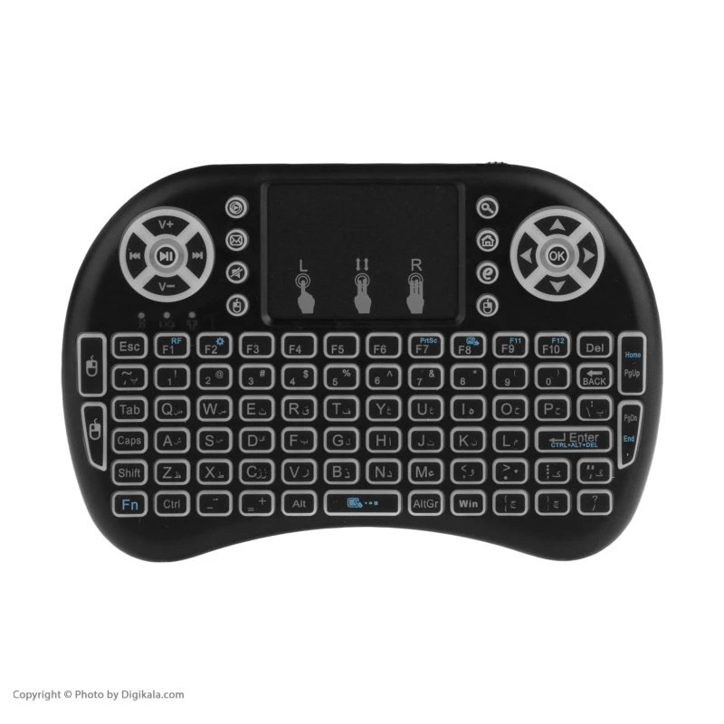 اندروید باکس اچکی1 مدل k8 4/32gb به همراه کیبورد بیسیم