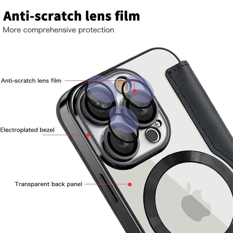 کیف کلاسوری مسیر مدل Leather Cover With Magsafe مناسب برای گوشی موبایل اپل iPhone 16 Pro Max